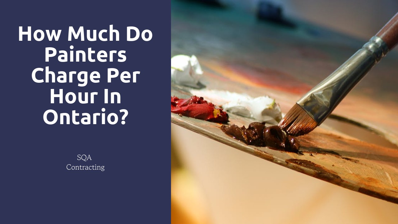 How much do painters charge per hour in Ontario?