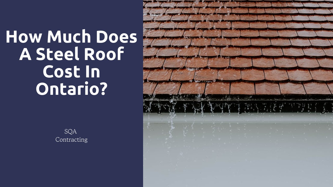 How much does a steel roof cost in Ontario?