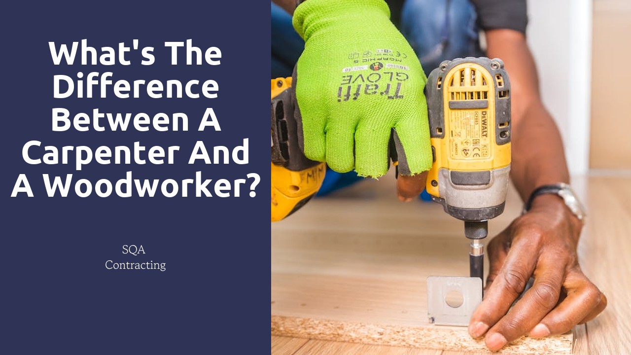 What's the difference between a carpenter and a woodworker?